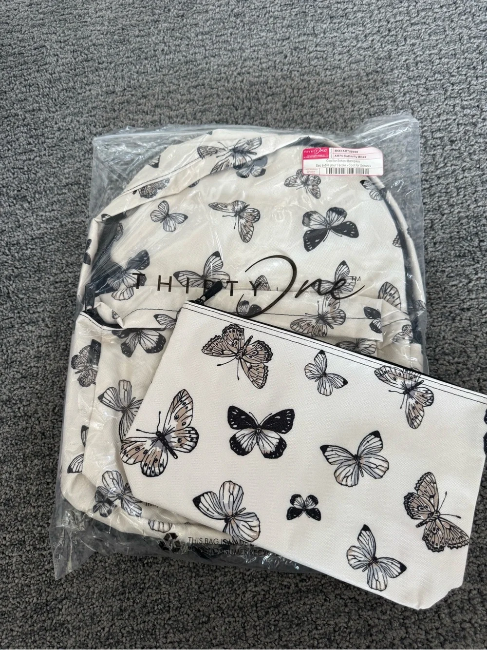 thirty-one cool for school Backpack with Matching Pouch. NEW!!